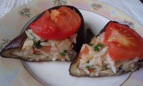Баклажаны с рисом