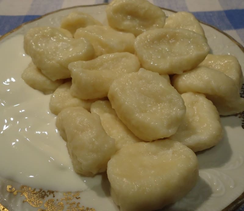 Галушки из творога