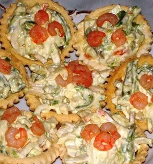 Корзиночки с креветками Корзиночки с креветками