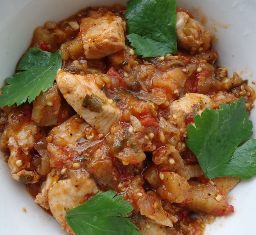 Куриная грудка с баклажанами Куриная грудка с баклажанами