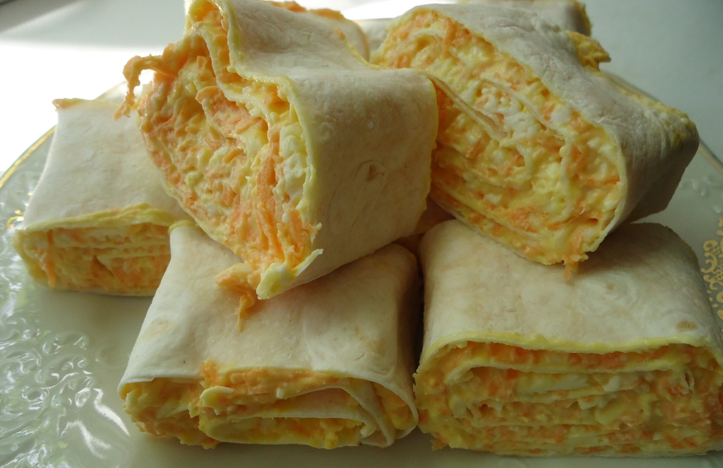 Лаваш с морковью и сыром Лаваш с морковью и сыром