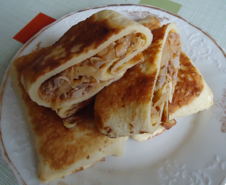 Блины с оригинальной начинкой