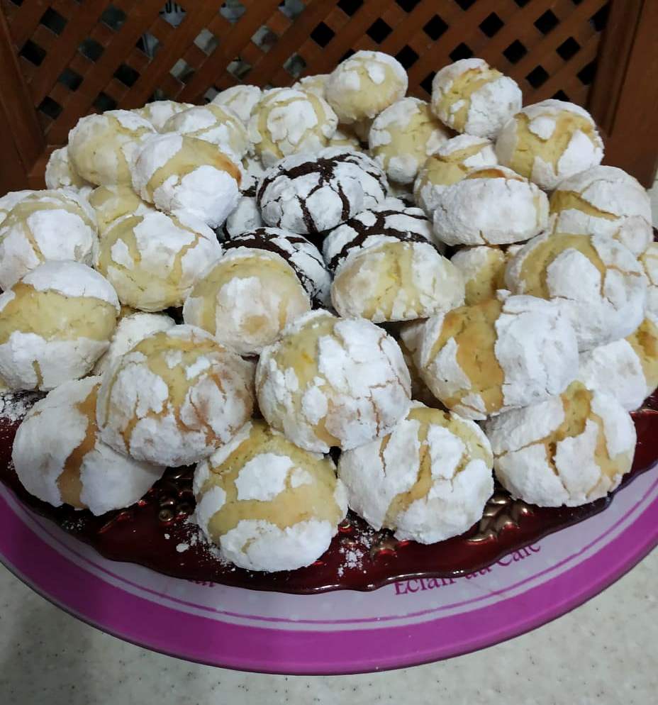 Печенье трещинки лимонное