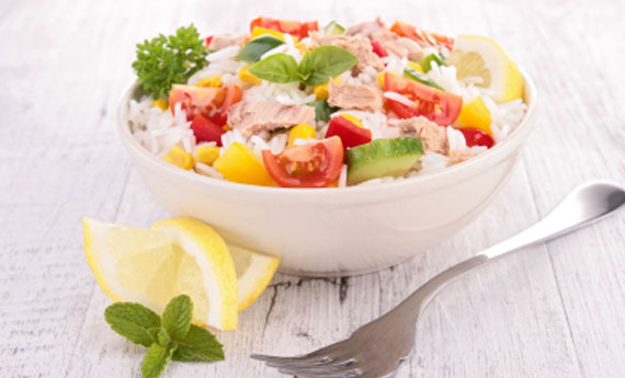 Ризо фреддо с тунцом и овощами