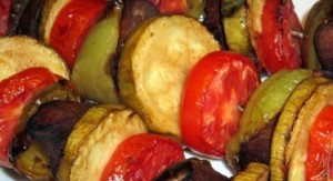 Шашлык с овощами