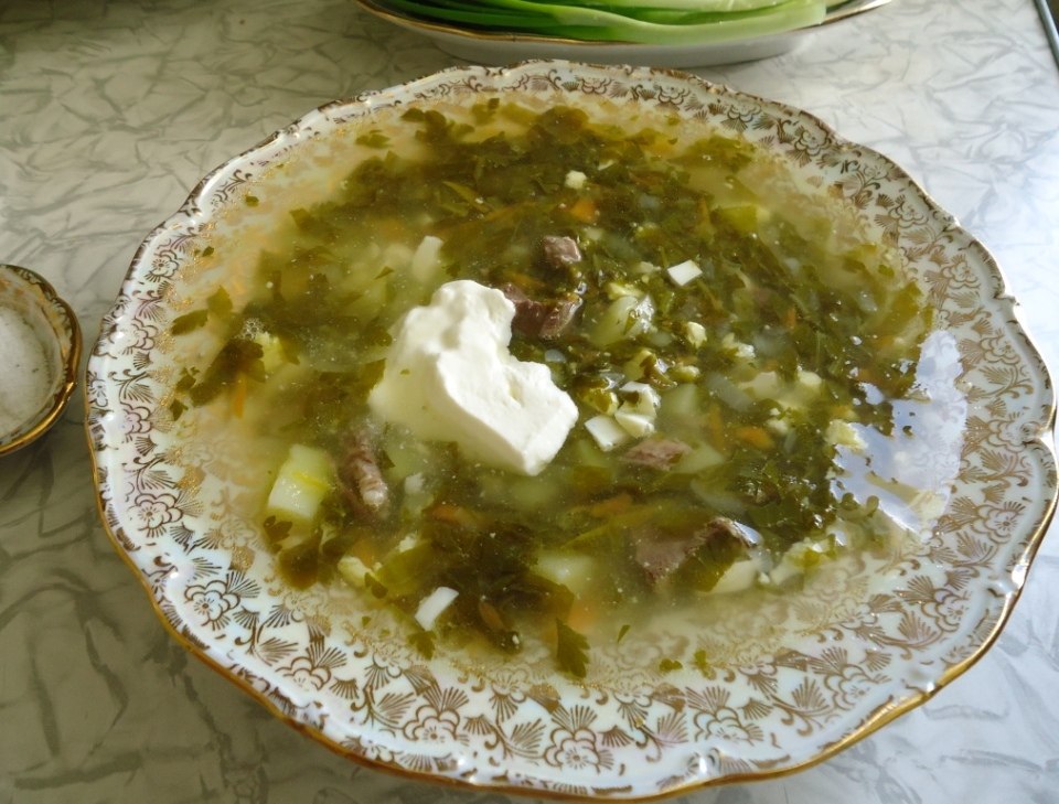 Зелёный борщ